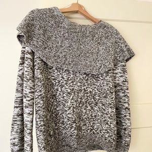 Gray Off The Shoulder Sweater